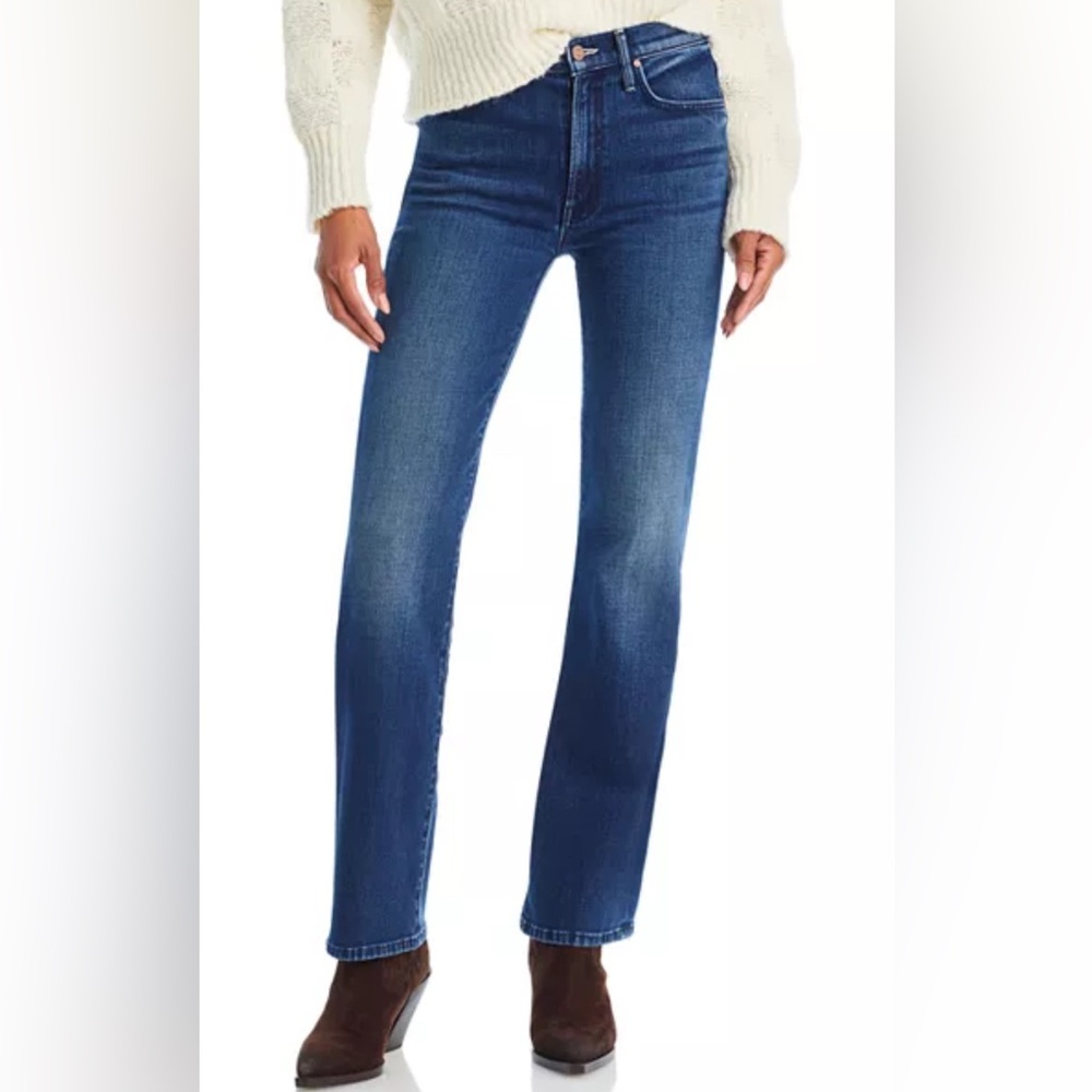 MOTHER Denim. The Kick It Jean in Sake To Me wash 27